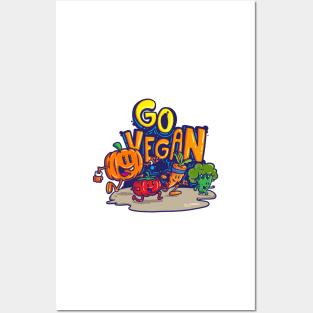 Go Vegan Posters and Art